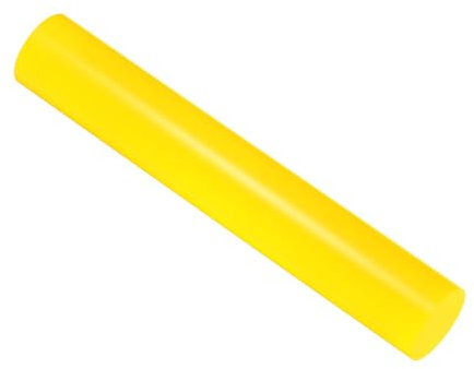 CoCud Acrylic Clay Roller, 6 Inch Length 1 Inch Dia., Acrylic Non-Stick Rolling Pin Roller Yellow - (Applications: for Shaping Sculpting)