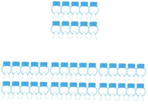 FOMIYES 64stücke Teiliges Nasenbluten- -klammern Für Nasenlifting Und Atemübungen Tragbare Ergonomische Nasenclips Blau Für Effektive Epistaxis-pflege Und Angenehmen Tragekomfort
