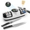 Kiseely lectric Knife Sharpener, 5 in 1 Knife Sharpening System with 3 Speed Setting, Rechargeable Professional Diamond Knife Sharpener with LED Display for Rough & Fine Sharpening (UA1), MX-15