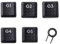 Texture Tactility Backlit Keycaps G1 G2 G3 G4 G5 Keys Replacement for Logitech G813 G815 G913 G915 TKL RGB Mechanical Gaming Keyboard Keycaps Black