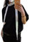 WLNEXT Trendiger Unisex-Schal, Punk, Regenbogen-gestreift, lang, schmal, Halstuch, vielseitig einsetzbar, für alle Altersgruppen, hellblau und weiß