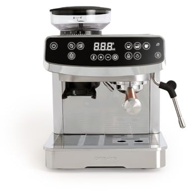 CREATE / THERA ADVANCE TOUCH/Cafetera express semi automática / 20 bares, pantalla táctil, molinillo integrado, brazo vaporizador, aviso de limpieza, depósito de granos de café, 2200W