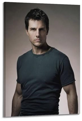 GBHEVEWV Poster, Motiv: Tom Cruise Schauspieler, dekoratives Gemälde, Leinwand, Wandposter und Kunstdruck, moderne Familienschlafzimmer-Dekoration, Poster, 60 x 90 cm