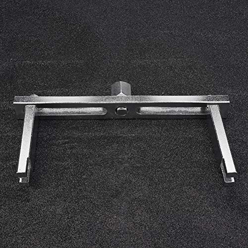 Mumusuki Pump Cover Wrench Removal Tool Universal Adjustable Tank Cover Spanner 0-195mm Ergonomic Design Anti-Slip Forged Steel for Fuel Pump Lock Ring