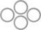 GLEAVI 4 Piezas Juntas de Goma para Licuadoras de Repuesto Compatible con Oster Anillos de Sellado de Goma Resistente Accesorios de Juicer Repuestos de Jugos