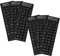 Mikikit Autocollants de Clavier d'Ordinateur Portable Étanche Noir Mat avec Lettres Blanches Lot de 6 pour Utilisateurs Multilingues Accessoire Pratique pour Mise à Jour Clavier