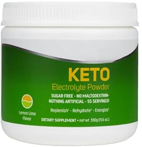 Minerals Keto Elektrolyt Pulver - GVO - Glutenfrei - Zuckerfrei - Zitrone Limette - 330g