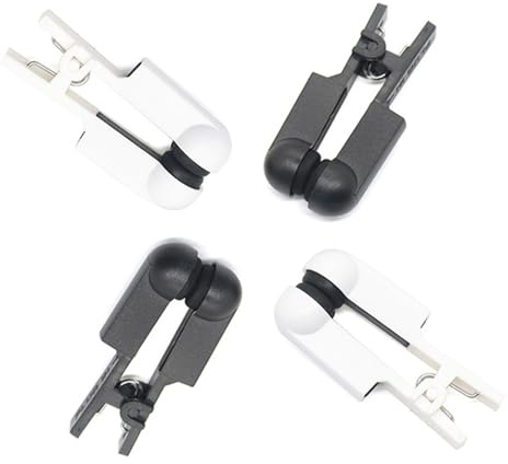 Ohrclip Elektrode Doppelseitig Gummikopf Komfortabel Schwarz 4 Stück