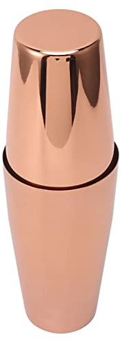 ANKROYU Boston Cocktail Shaker Set Acier Inoxydable Or Rose Outil de Barman Professionnel Anti-Fuite pour à Domicile Fêtes Mélange de Cocktails 2 Pièces