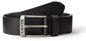Levi's Herren NEW DUNCAN Gürtel, Schwarz (Black), 110