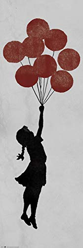 Banksy Poster Girl Floating Türposter Brandalised