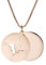 Gravado Mondgold Halskette aus Roségold Edelstahl mit ausgestanztem Kompass, Karabinerverschluss, inkl. Geschenkbox, Damen Schmuck