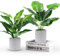 WUKOKU 2 Plantas Artificiales pequeñas en Maceta, Plantas de Oficina para el hogar, Granja, baño, Dormitorio, Cocina, decoración de Escritorio