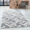 Teppich Wohnzimmer Hochflor Shaggy Teppich Berber Design 80x250 cm Läufer Flur Teppich Grau - Teppich für Schlafzimmer Esszimmer Küche Boho Teppich Weich Flauschig Pflegeleicht Küchenläufer