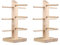 Huianpen 2 PCS Support de Lunettes,Présentoir De Lunettes Porte,Porte Lunettes en Bois, Lunettes De Soleil en Bois Créatif Support De Lunettes,Peut Stocker 6 Paires de Lunettes Convient