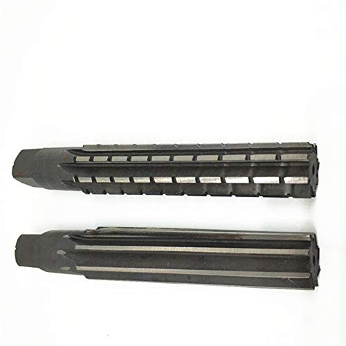 qinggw 2ST / Set Handreibahlen Set MT0 / MT1 / MT2 / MK3 / MT4 / MT5 Stahl Fein/Rau-Edge-Morsekegel Reibahle for das Fräsen Schlichtmeissel Werkzeug (Größe : MT0)