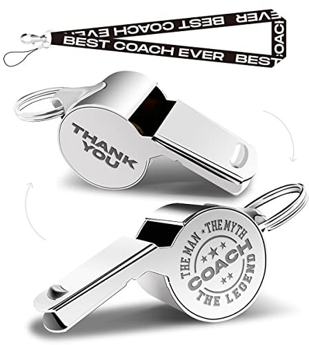 Pfeifen mit Umhängeband, Coach-Pfeife, Fußball-Geschenke, Fußball-Hockey, Basketball, Volleyball, Baseball-Trainer, Geschenke für Männer, Frauen, Lehrer, Dankeschön, Cheer Coach, Geschenk, The Man The