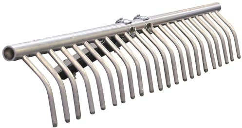 Briconess.com Rastrello in alluminio per fieno 22 denti Brixo