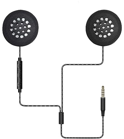 Alnicov Casque de Moto Casque Bluetooth Casque Filaire Casque pour équipement Audio d'interface 3.5mm