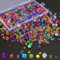 1000 Piezas Cuentas de Colores de Cristal Con Caja de Almacenamiento, 3mm/4mm/6mm/8mm, Abalorios Facetados Para Fabricación de Joyas, Collares, Pulseras
