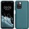 kwmobile Case kompatibel mit Xiaomi Redmi 10 (2021/2022) Hülle - Schutzhülle aus Silikon metallisch schimmernd - Handyhülle Metallic Karibikblau