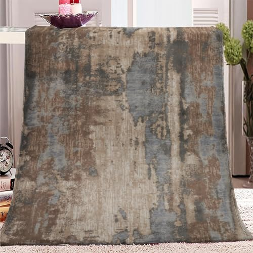 XCWYF Decke Sofa Kuscheldecke Retro-nostalgisches Muster Flauschige SofaDecke, Super weich kuschelig Flanell Fleecedecke als Tagesdecke, Sofaüberwurf, Wohndecke 180x200cm