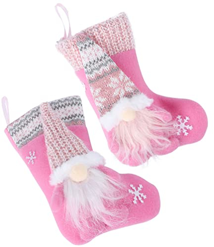 PRETYZOOM 2stücke Weihnachtsstrumpf Deko Faceless Doll Ornament Festliche Hängedeko Für Tür Fenster Vliesstoff Weich Und Robust Weihnachtsdeko Für Drinnen Für Festliche Atmosphären