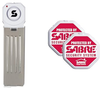 SABRE 120 dB Wedge Door Stop Security Alarm, Extremely Loud Wireless Siren Audible Up to 1,500 Ft., Non-Skid Pad, Compact Alarm Great for Home, Travel, Apartment or Dorm