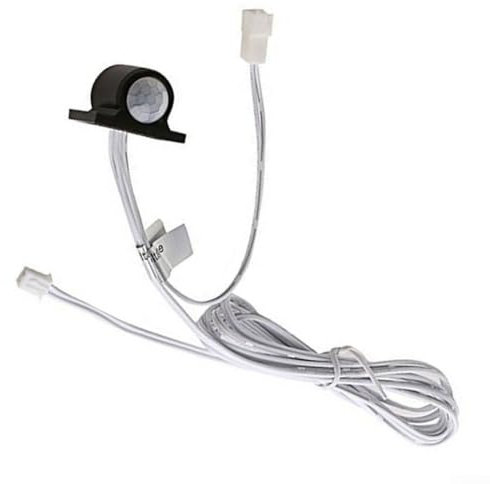 Feegow Module de détecteur de mouvement DC 12 V – Mini interrupteur à capteur PIR à intensité variable avec détecteur de mouvement, interrupteur LED infrarouge (noir)