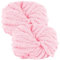 Bechoanigel 2 Stück Dicke Wolle Garn 500g, Armstricken Dickes Garn, XXL Weiches Chunky Chenille zum Häkeln für Decken, Schals, Mützen, Haustier Nest (Hellrosa)
