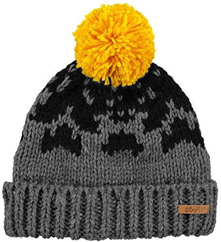 Barts Baigh Beanie 3691519 Kinder Wintermütze, grau/schwarz (dark heather), Gr. 55