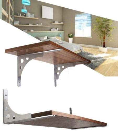 2x Design Regalwinkel aus Edelstahl (2er Set) in 5 Größ3n auswählbar (Modell / 14 350x190mm)