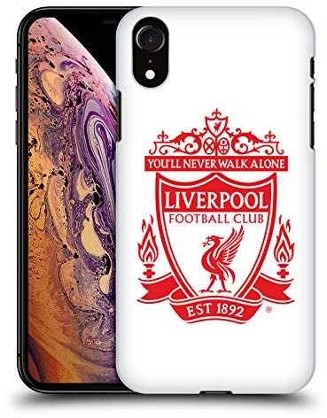 Head Case Designs Offizielle Zugelassen Liverpool Football Club Weiss 2 Crest 1 Harte Rueckseiten Handyhülle Hülle Huelle kompatibel mit Apple iPhone XR