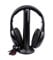 Market&YCY 5 in 1 Hi-Fi Wireless Headset FM Radio Headphone Online Chat Earphone for TV Video Game DVD PC (Black)