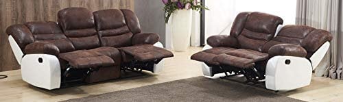 Microfaser Relax Schlafsofas Relaxsofas Fernsehsessel 5116-3+2-PU