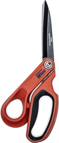 Wiss CW10TL Titanbeschichtete Versetzte Rechte Handwerkerschere für Linkshänder, mit Glasfaserverstärktem Nylon-Griffmaterial, 254mm