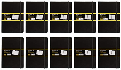 Idena Notizbuch (A5 | 10er Pack, kariert)