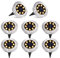UOUNE Solar Bodenleuchten, 8 LEDS Solarleuchten Solarlampen Gartenleuchten für Außen, 3000K Warmweiß Solarlicht Garten Licht, IP67 Wasserdicht für Rasen, Patio, Hof, 8er Pack