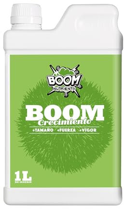 Boom Nutrients | Fertilizante para Plantas - Fortalece y haz que Crezcan tus Cultivos | Crecimiento Boom (1L)