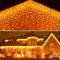 TOFU Icicle Outdoor Christmas Lights - 400LEDs 10m Christmas Decorations Fairy Lights with 8 Lighting Modes/Xmas Mains Powered Waterproof String Lights for Garden Patio Eave Roof Wall (Warm White)