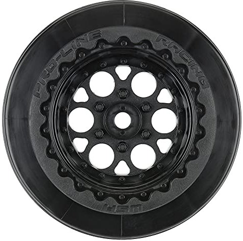 Pro-line Racing 1/10 Showtime+ F/R 2.2/3.0 Wide Drag Black Wheels, PRO279403