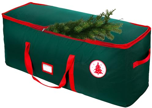 NVRGIUP Große Aufbewahrungstasche für Weihnachtsbaum, 2 Stück, 2-teiliges Set, Weihnachtsbaum-Aufbewahrungsbehälter, wasserdicht, strapazierfähig, schützt vor Staub, Feuchtigkeit und Insekten