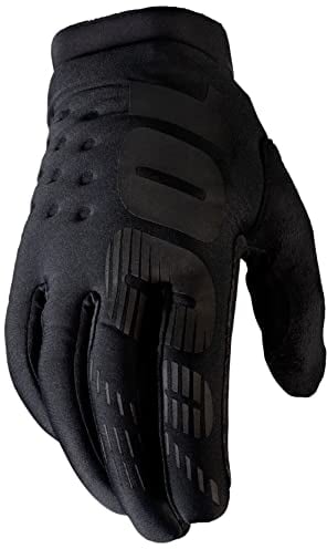 100% GUANTES Unisex Brisker Gloves L Handschuhe, schwarz (schwarz), L