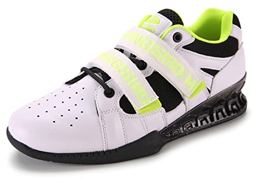 BLBK Weightlifting Shoes Herren Gewichtheberschuhe, Powerlifting & Bodybuilding Shoes, Squat Schuhe, Grün, 43 EU
