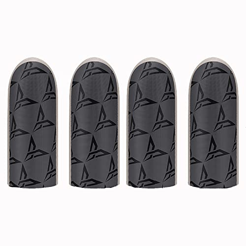 HUAYUWA 2 Paar schweißfeste Fingerhandschuhe Touchscreen Game Controller Daumen Finger Sleeve für PUBG Handy Spiele Zubehör (Silber & Schwarz P1)