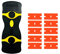 iyunmaen Glass Ceramic Hob Scraper Plastic Scraper Two Sided Sharp Blades for Removing Stains and Glues from Glass and Metal Surfaces(Yellow)