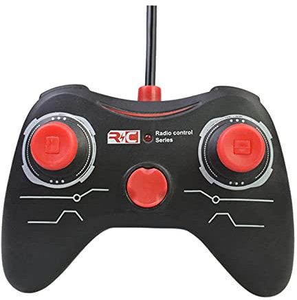 Perfeclan Télécommande 2 canaux Double Manette de Commande Avant/arrière/Droite/Gauche pour modèle de véhicule de Bateau de Voiture RC, 27MHZ