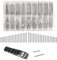 KARELLS Barrettes à Ressort Montre, Tige Montre, Barrettes à Ressort pour Bracelet de Montre, Kit de Réparation pour Bracelet de Montre Acier Inoxydable, 270 pcs, 8mm - 25mm, Argent