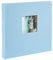 goldbuch 24 829 Fotoalbum mit Bildausschnitt, Bella Vista Himmelblau, Erinnerungsalbum im Format 25 x 25 cm, Foto Album 60 weiße Seiten mit Pergamin-Trennblättern, Fotobuch mit Leineneinband, Blau
