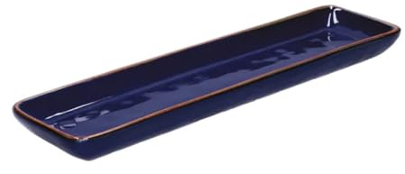 Rose & TULIPANI - Rechteckiges Tablett 32 x 8 cm Konzert Kobaltblau